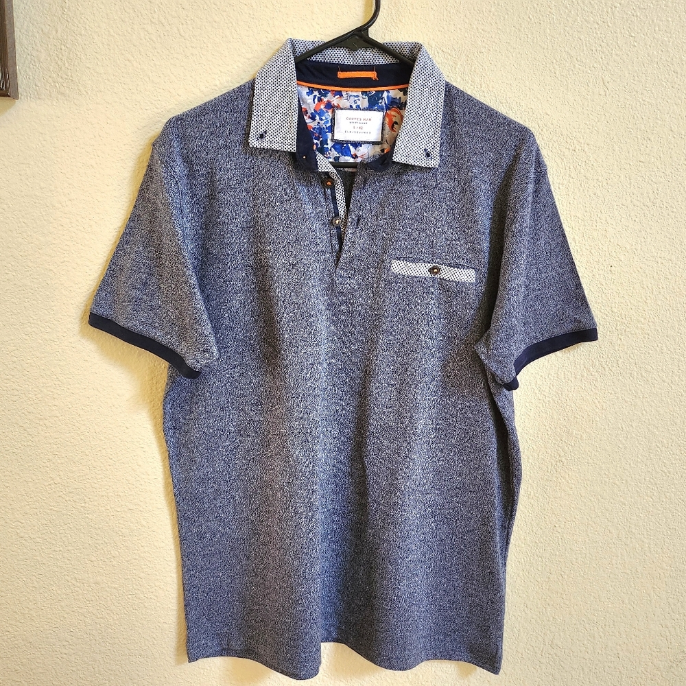 Cactus Man Blue Polo T-shirt